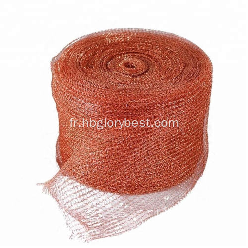 Mesh fil en tricot en acier inoxydable pour emballage de colonne